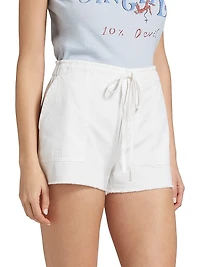 Beach Cotton Drawstring Shorts