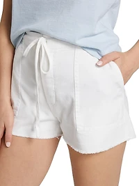 Beach Cotton Drawstring Shorts