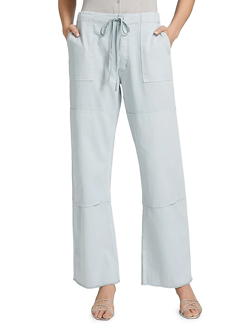 Beach Cotton Drawstring Pants