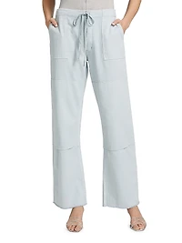 Beach Cotton Drawstring Pants