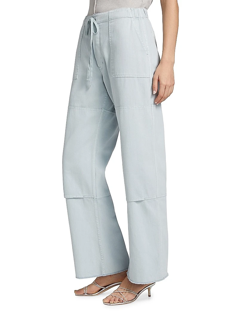 Beach Cotton Drawstring Pants
