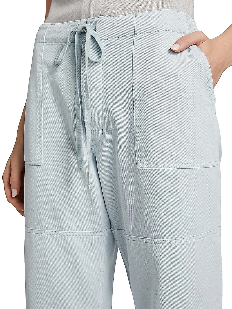Beach Cotton Drawstring Pants