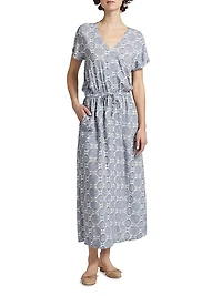 Sun Print Midi-Dress