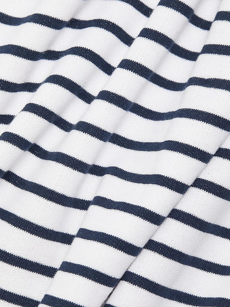 Striped Cotton-Blend Minidress