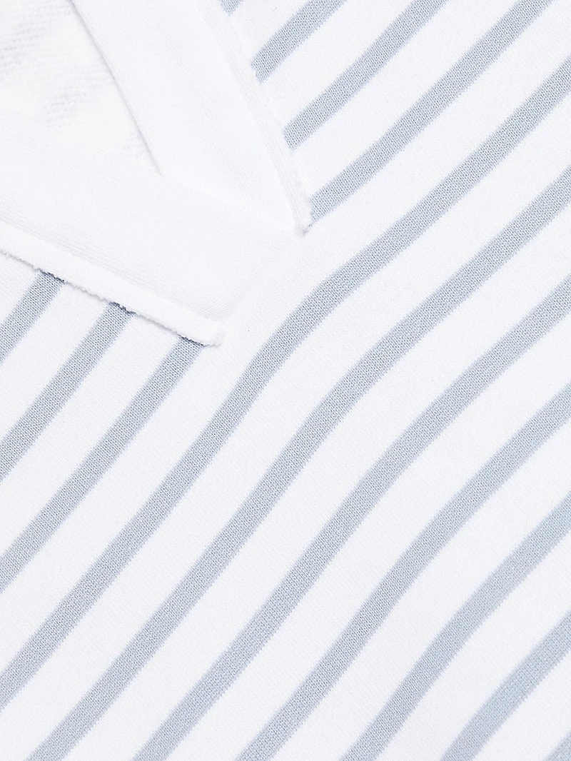 Striped Cotton Polo Shirt