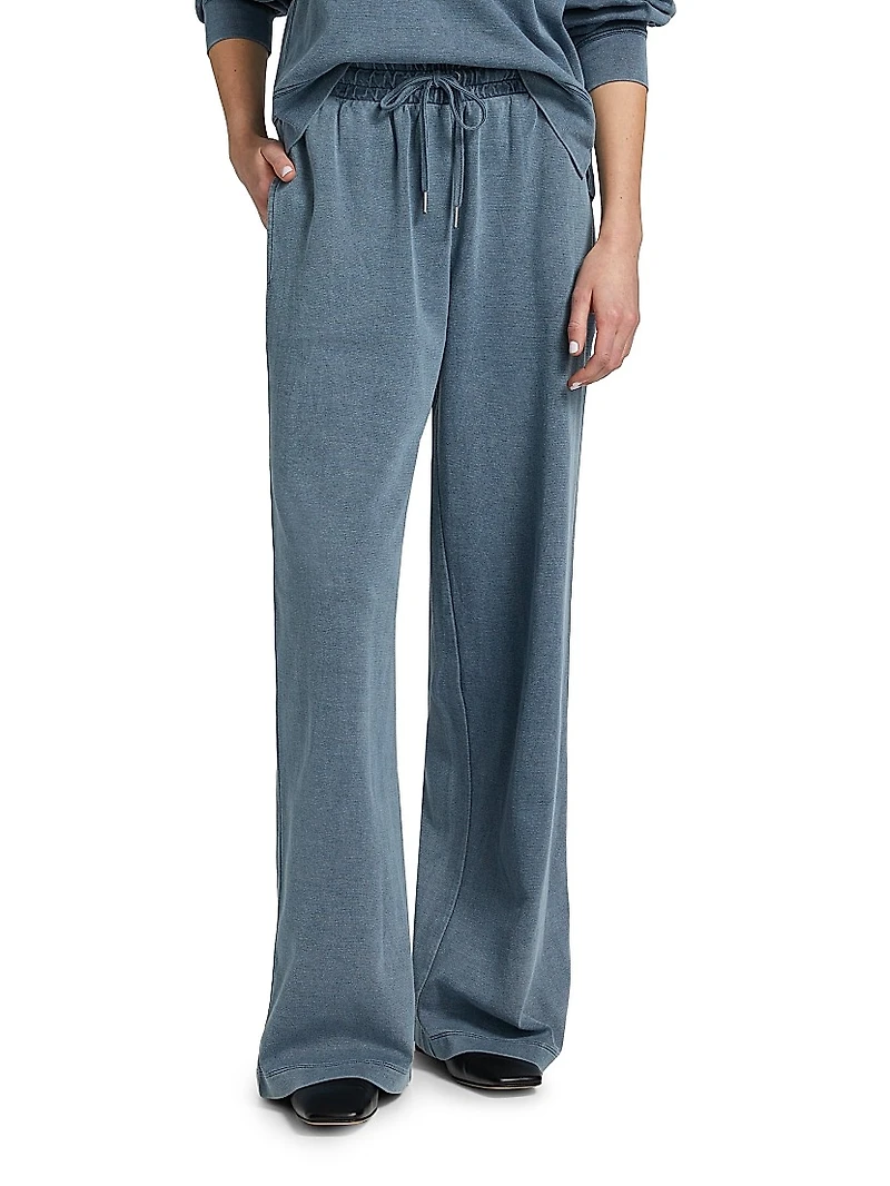 Cotton-Blend Straight-Leg Sweatpants