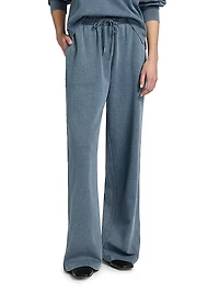 Cotton-Blend Straight-Leg Sweatpants