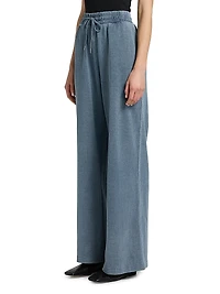 Cotton-Blend Straight-Leg Sweatpants