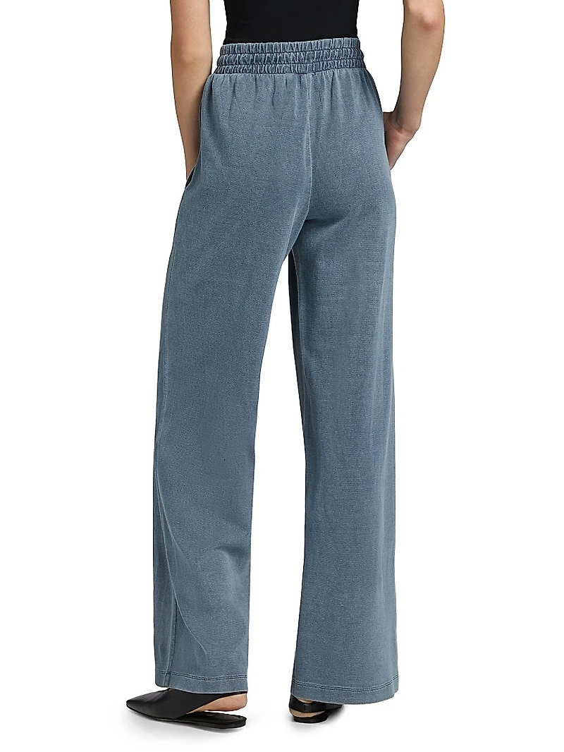 Cotton-Blend Straight-Leg Sweatpants