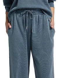 Cotton-Blend Straight-Leg Sweatpants
