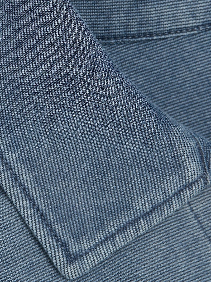 Cotton-Blend Polo Sweatshirt