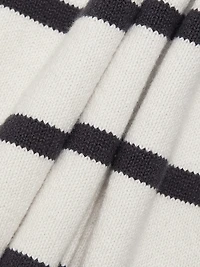 Striped Knit Cotton Minidress