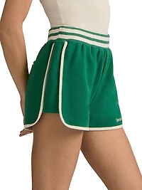 The Ivy League Logo-Embroidered Cotton Shorts