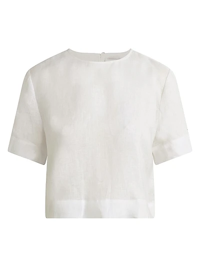 Easy Breezy Short Sleeve Linen Top