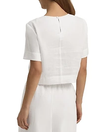 Easy Breezy Short Sleeve Linen Top