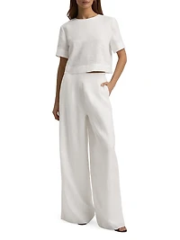 Easy Breezy Short Sleeve Linen Top