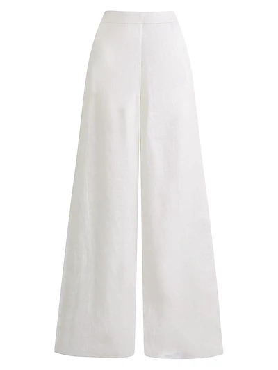 High-Rise Wide-Leg Linen Pants