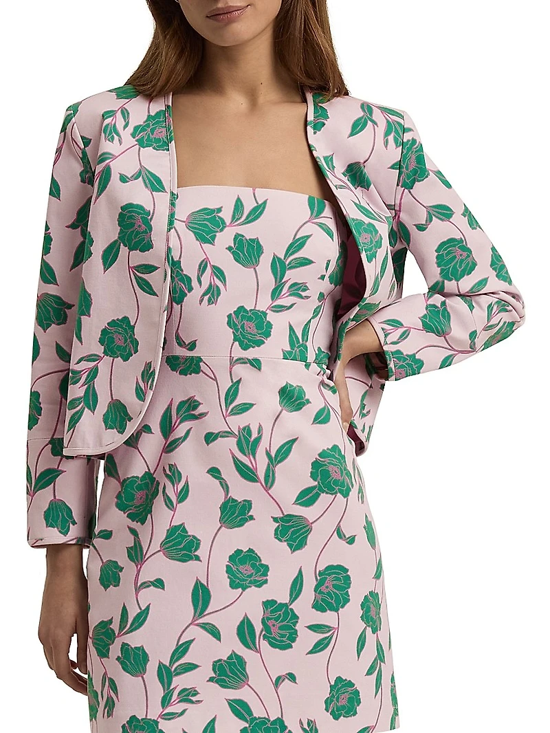 The Willow Floral Stretch Cotton Bolero