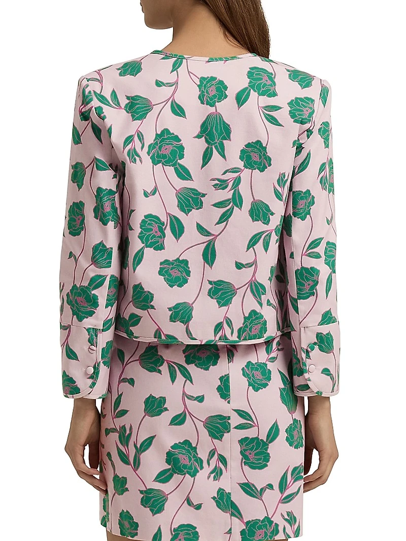 The Willow Floral Stretch Cotton Bolero