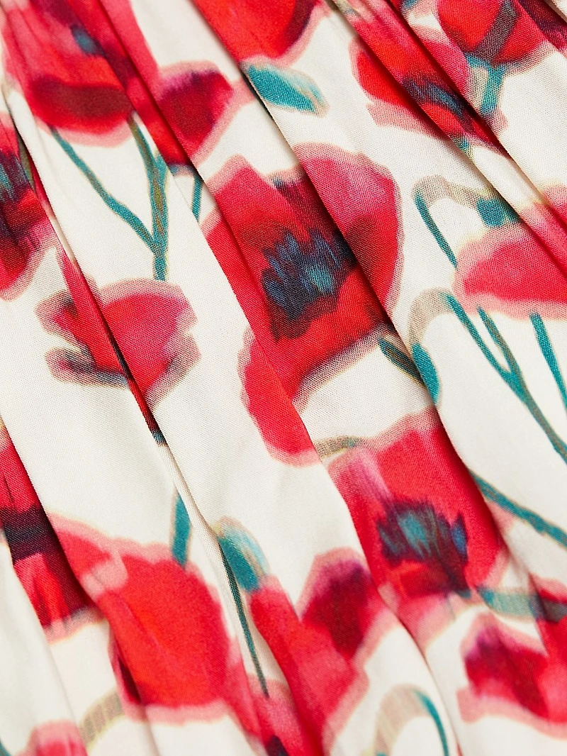 Florence Floral Square-Neck Maxi Dress