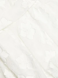 Rendezous Floral Bubble-Hem Strapless Minidress