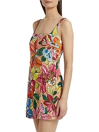 Augustine Sequin Floral Minidress