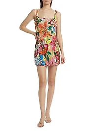 Augustine Sequin Floral Minidress
