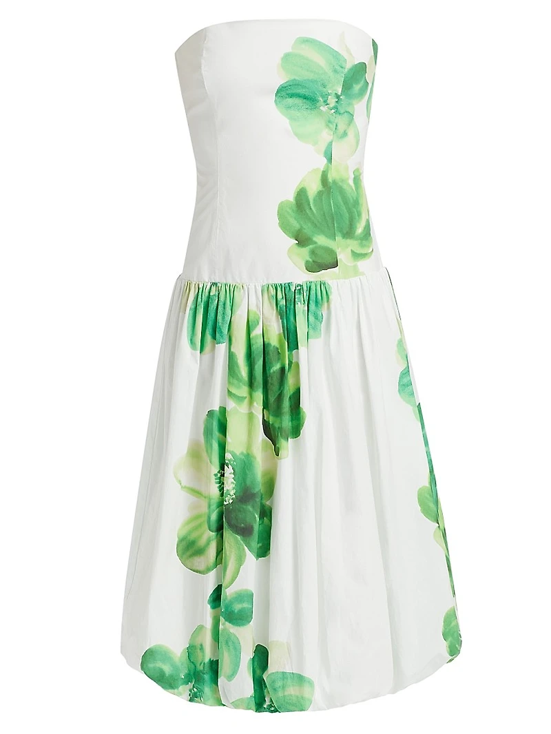Tivoli Floral Cotton Bubble Midi-Dress