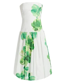 Tivoli Floral Cotton Bubble Midi-Dress