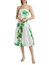 Tivoli Floral Cotton Bubble Midi-Dress