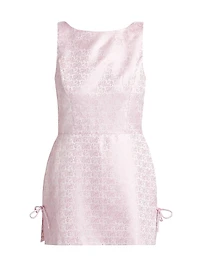 Avelina Floral Brocade Skort Romper