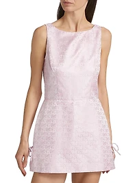 Avelina Floral Brocade Skort Romper