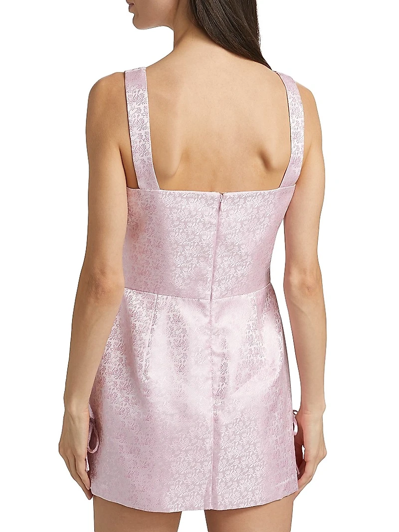 Avelina Floral Brocade Skort Romper