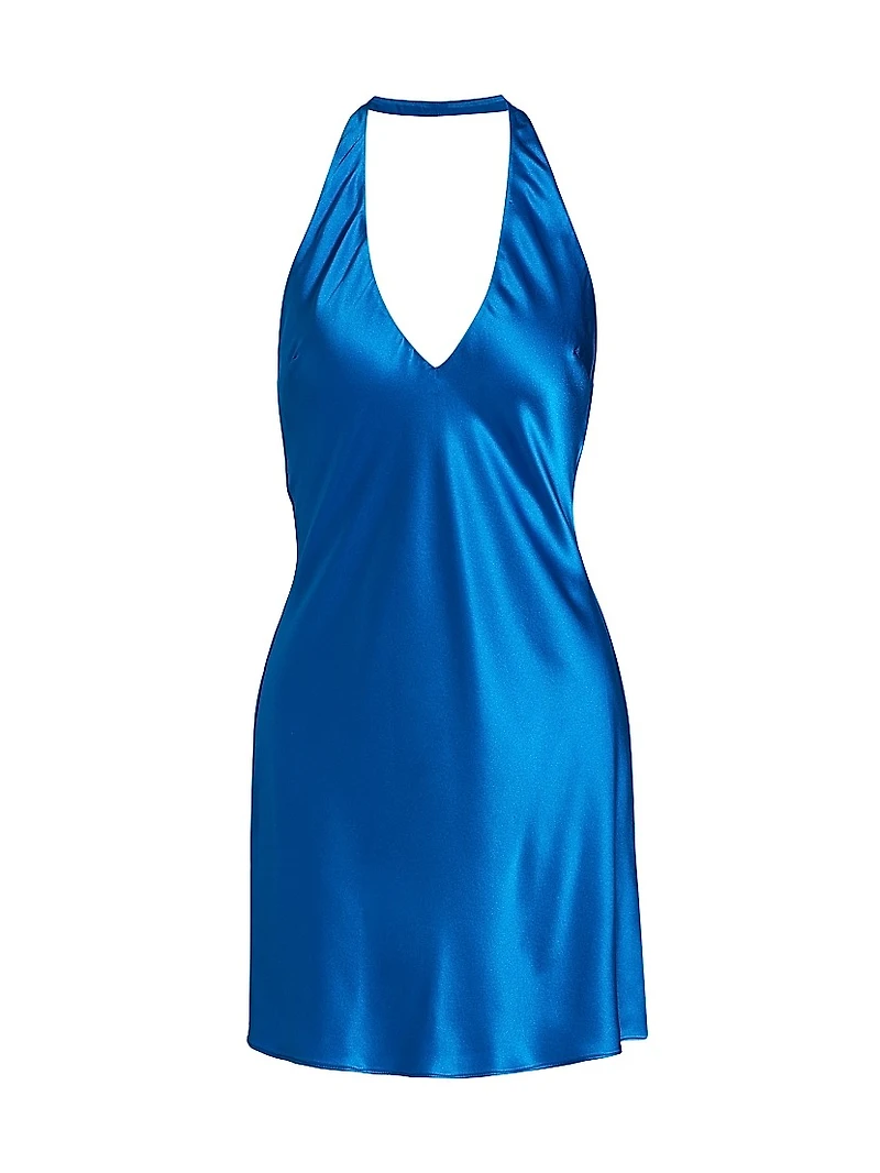 Bondi Silk Halterneck Minidress