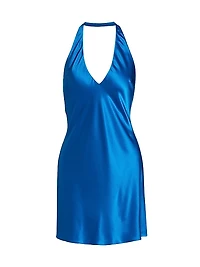 Bondi Silk Halterneck Minidress