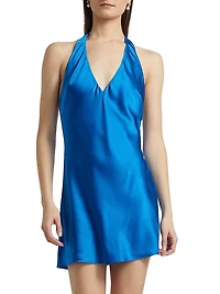 Bondi Silk Halterneck Minidress