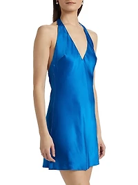 Bondi Silk Halterneck Minidress