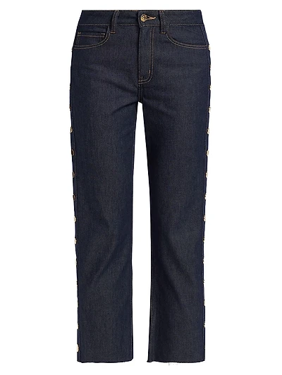 Stephen Sheen Denim Snap Pants