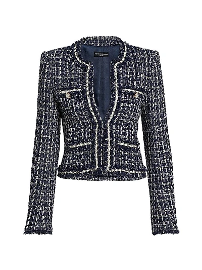 Betsy Buttoned Tweed Jacket