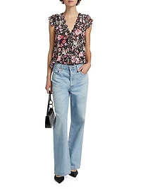 Sia Floral Print Blouse