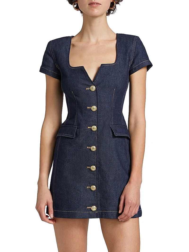 Brunella Stretch Denim Minidress