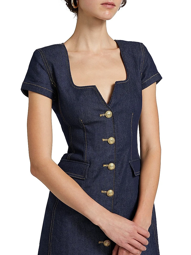 Brunella Stretch Denim Minidress