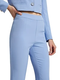 Nellie Crepe Flared Pants
