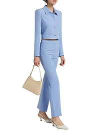 Nellie Crepe Flared Pants