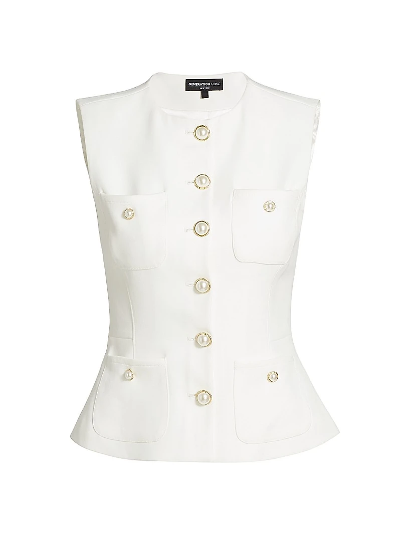 Susanna Stretch Crepe Vest