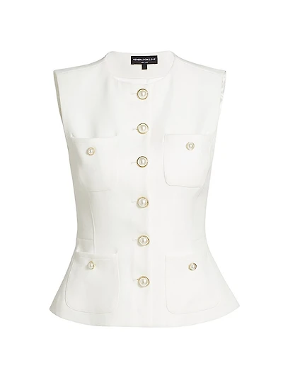 Susanna Stretch Crepe Vest