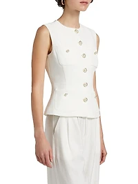 Susanna Stretch Crepe Vest