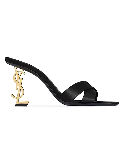 Opyum Mules in Satin Crepe