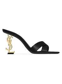 Opyum Mules in Satin Crepe