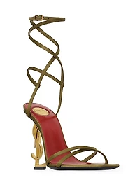 Opyum Sandals in Satin Crepe
